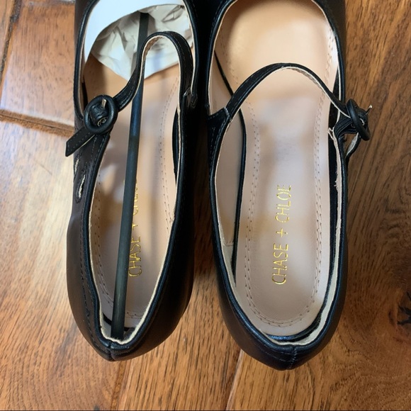 Chase + Chloe | Black Kimmy Mary Jane Pumps | Sz 10 - Picture 12 of 16
